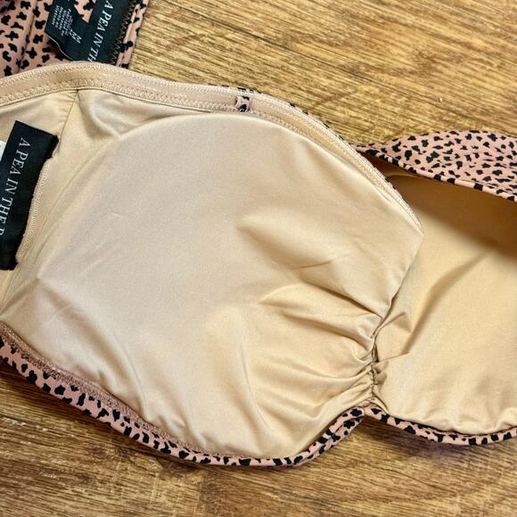 A Pea in the Pod Maternity Animal Print Convertible Two-Piece Swimsuit Set - Picture 5 of 12